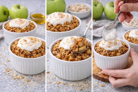 kolajenli elmalı crumble 