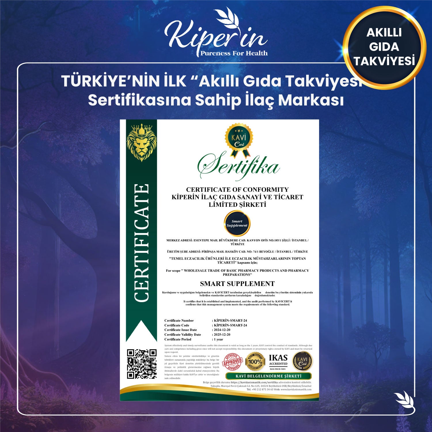 Calm ''Relax'' Passiflora, Safran, 5-HTP, Valerian, ... 9 İçerik (30 Günlük) | Akıllı Gıda Takviyesi