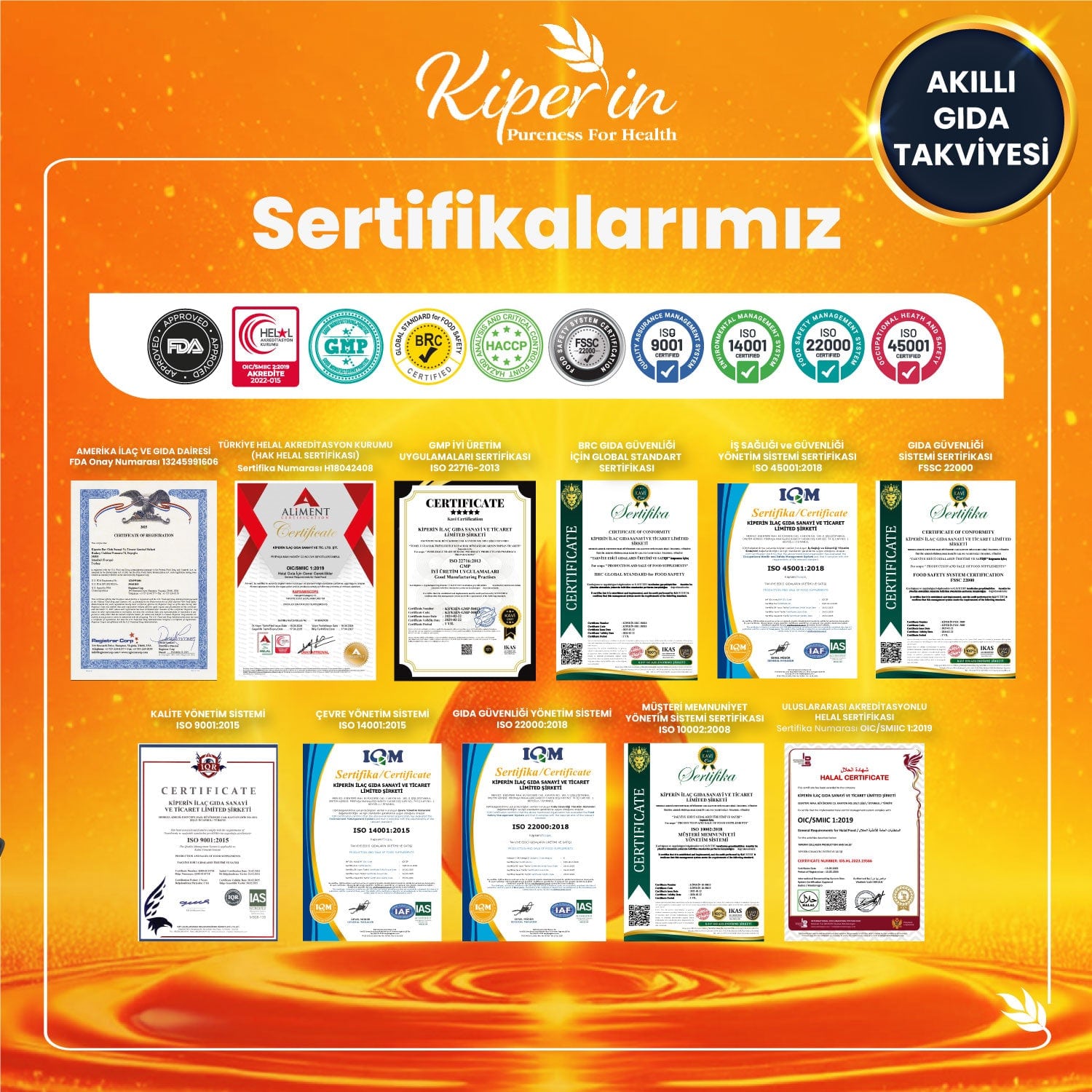 Kiperin Lipozomal D3 K2 Vitaminleri (MK4 ve MK7) & Çok Yüksek Biyoaktif (365 Günlük) | Akıllı Gıda Takviyesi