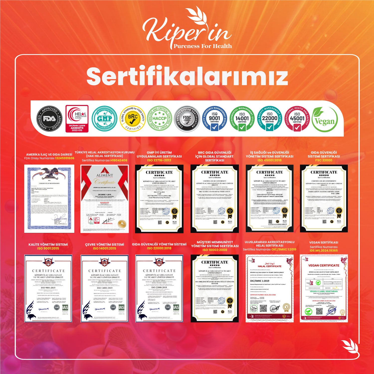 Kiperin Lipozomal Multivitamin 13 Vitamin & 6 Mineral Cilt - Saç - Tırnak & Enerji | Akıllı Gıda Takviyesi