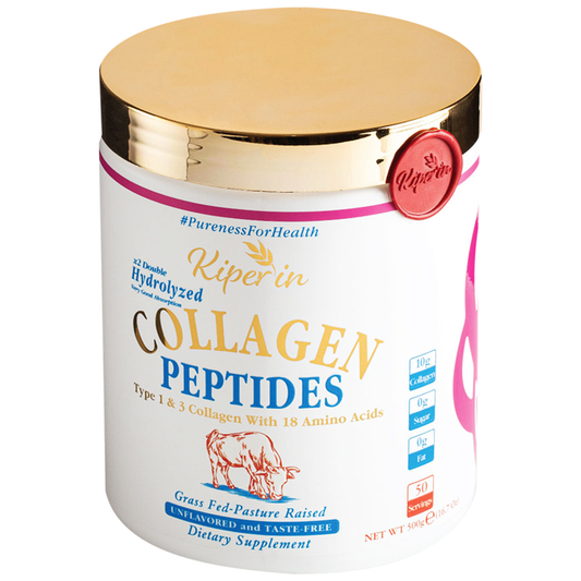 Kiperin Collagen Classic (500gr) %100 Saf ve Doğal Yüksek Biyoaktif Çift Hidrolize Kolajen Peptitleri içeren Takviye Edici Gıda