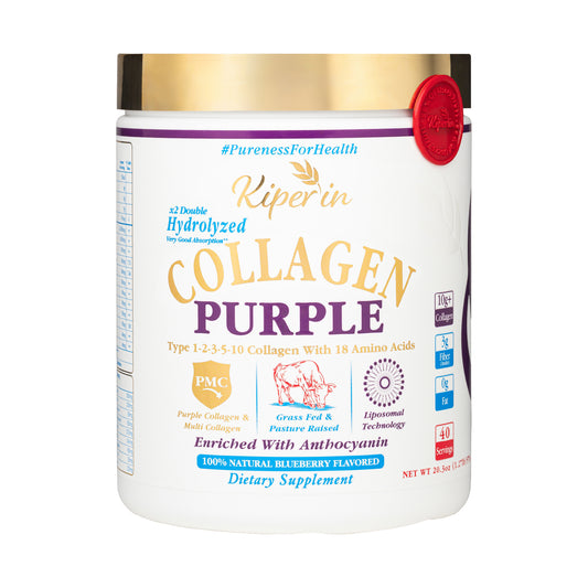 Kiperin Purple Collagen (576gr) %100 Saf ve Doğal Mor & Çoklu Kolajen Peptitleri içeren Lipozomal Teknoloji Takviye Edici Gıda