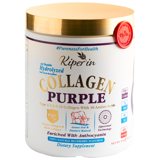 Kiperin Purple Collagen (576gr) %100 Saf ve Doğal Mor & Çoklu Kolajen Peptitleri içeren Lipozomal Teknoloji Takviye Edici Gıda
