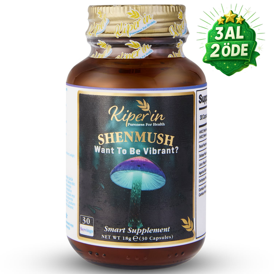 Kiperin Shenmush | Mushroom Complex | AHCC, Reishi, Shiitake, Lions's Mane, Agaricus.. | 30 Kapsül