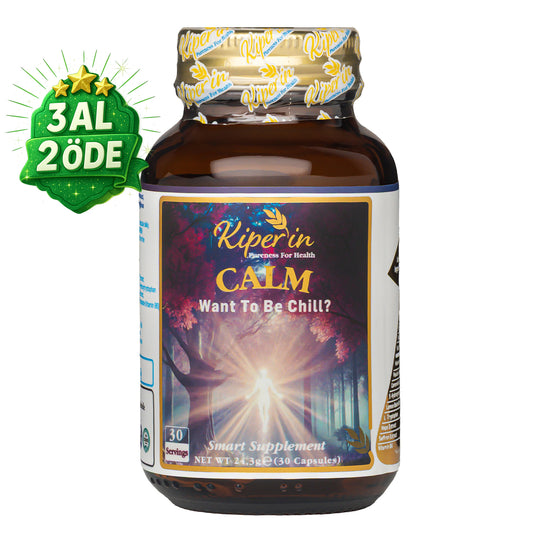 Kiperin Calm Passiflora, Safran, 5-HTP, Valerian, ... 9 İçerik (30 Günlük).