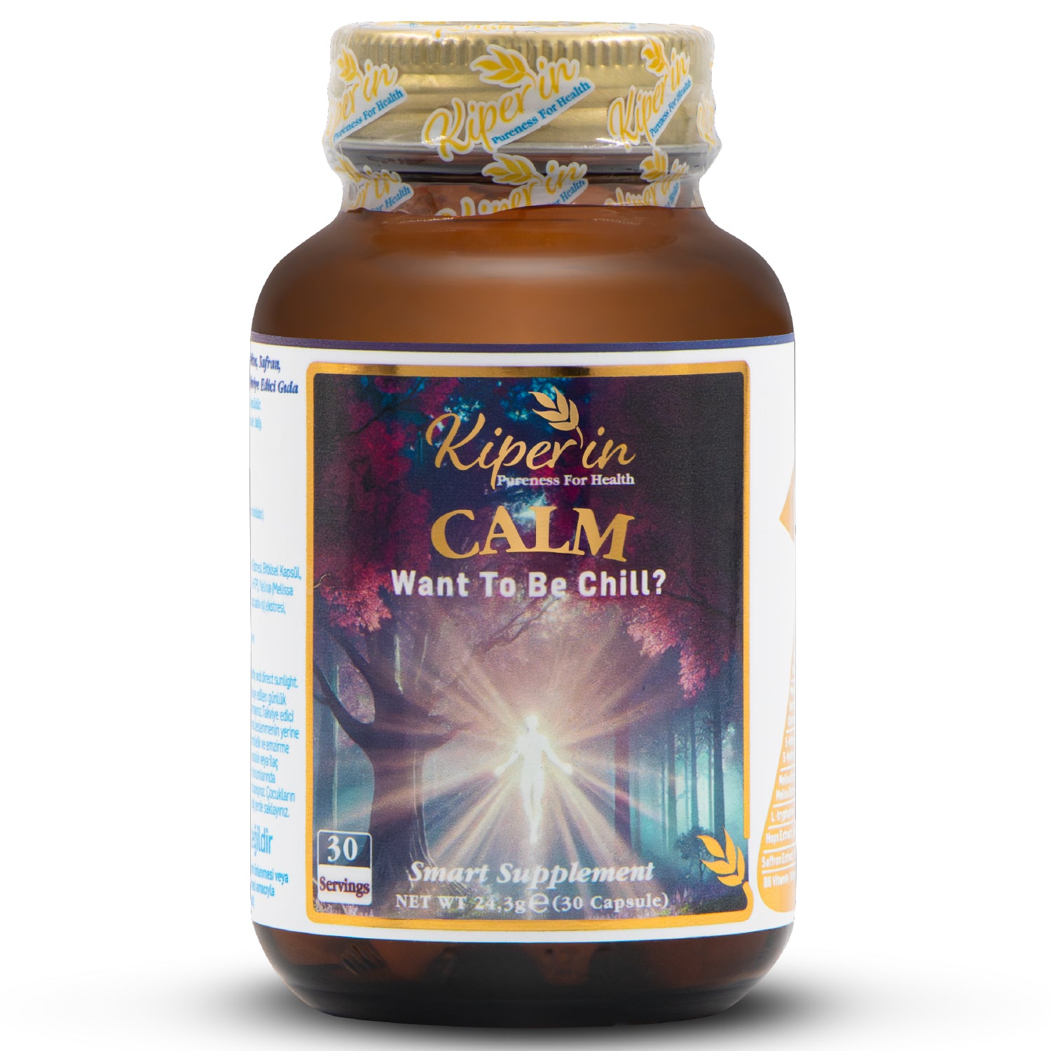 Kiperin Calm Passiflora, Safran, 5-HTP, Valerian, ... 9 İçerik (30 Günlük)