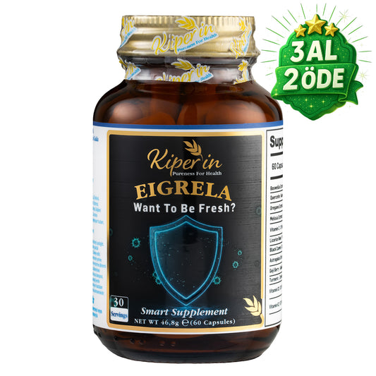 Kiperin Eigrela | Kuersetin, Kekik, Astragalus, Çörek Otu, Akgünlük.. | 60 Kapsül
