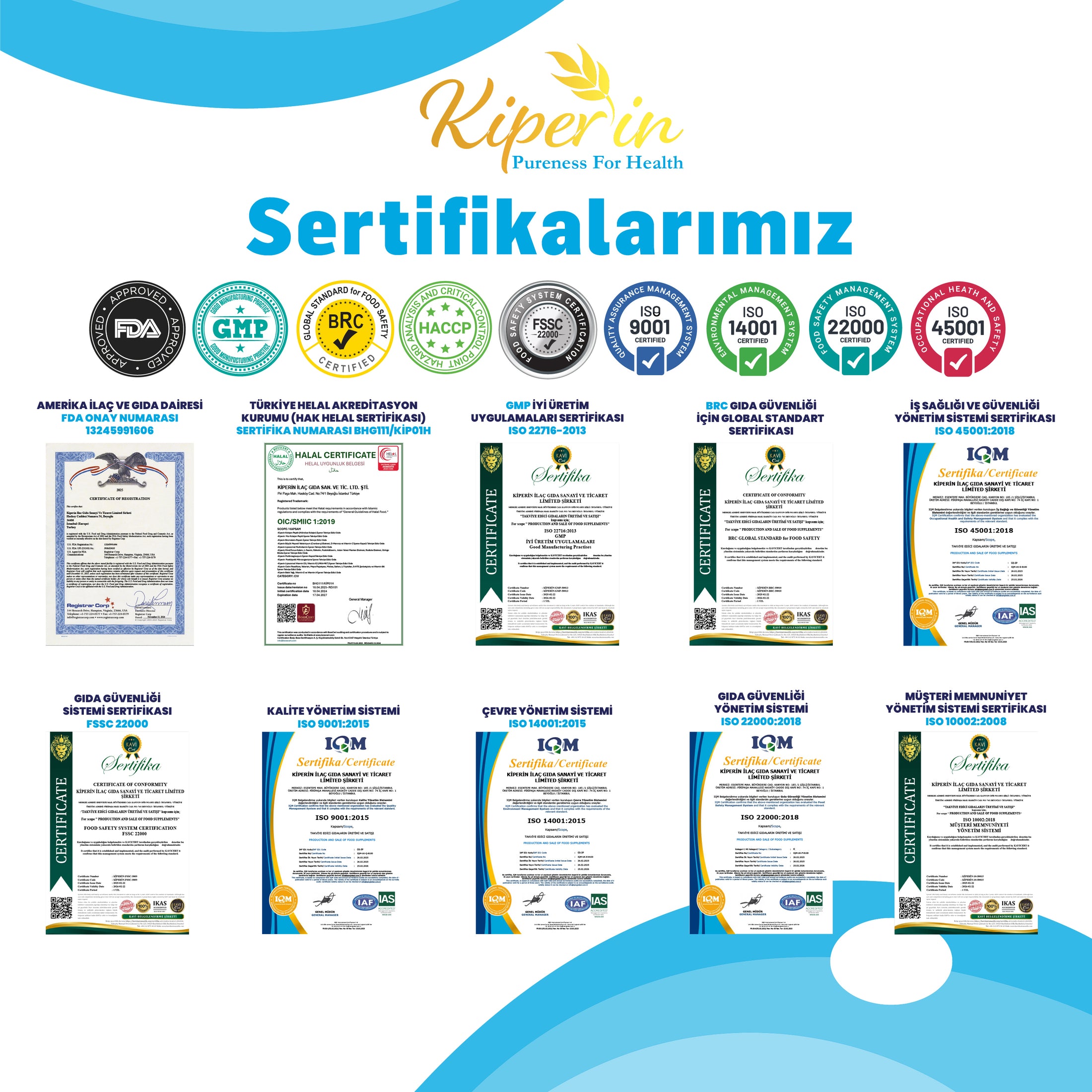 Kiperin Goldra | Cilt, Saç & Tırnak | Biotin, Keratin, Üzüm Çekirdeği, Hyaluronik Asit.. | 30 Kapsül