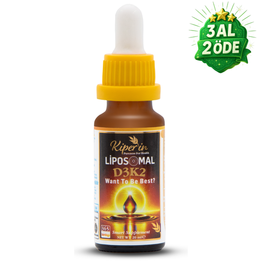 Kiperin Lipozomal D3 K2 Vitaminleri (MK4 ve MK7) & Çok Yüksek Biyoaktif (365 Günlük)