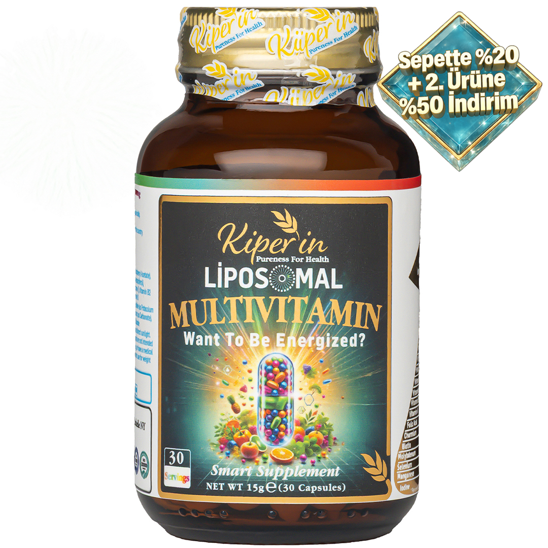Kiperin Liposomal Multivitamin 13 Vitamins &amp; 6 Minerals Skin - Hair - Nails &amp; Energy | Smart Food Supplement