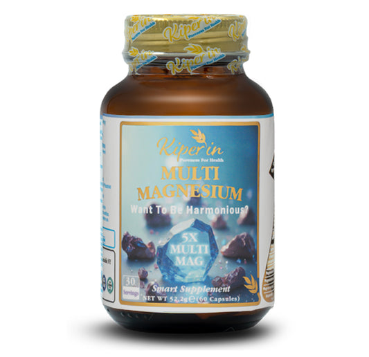 Kiperin 5x Çoklu Magnezyum (Taurat, Bisglisinat, Malat, Sitrat, L-Treonat) 60 Kapsül