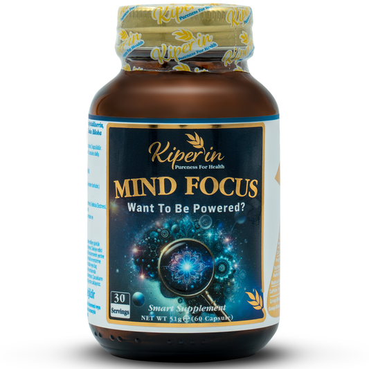 Kiperin Mind Focus Aslan Yelesi Mantarı, Sitikolin, Rhodiola, L-Theanin (1440mg)
