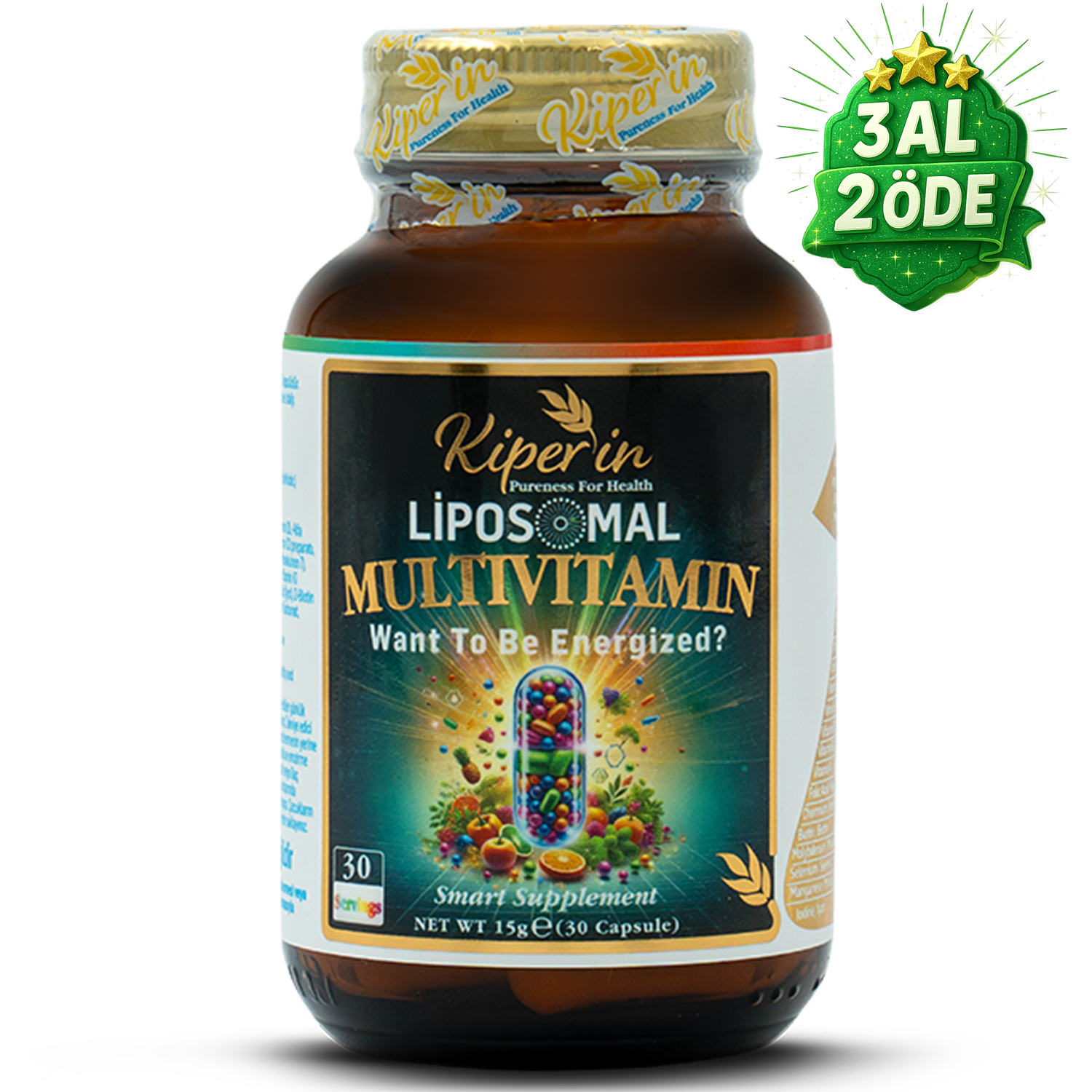 Kiperin Lipozomal Multivitamin Takviyesi: 13 Vitamin & 6 Mineral
