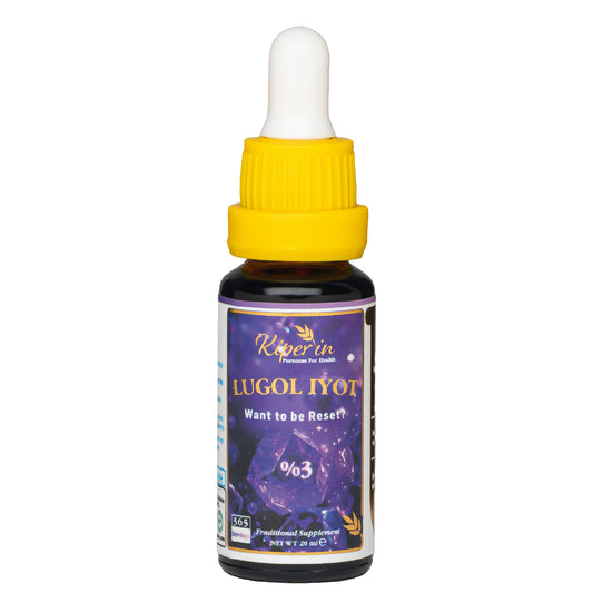 Kiperin Lugol İyot | %3 İyot & %6 Potasyum İyodür | Kaliteli İçerik | Pureness For Health İlkesi | 365 Damla