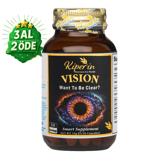 Kiperin Vision | Göz & Net Görüş | Çinko, Selenyum, Astaksantin, Lutein, Safran.. | 30 Günlük