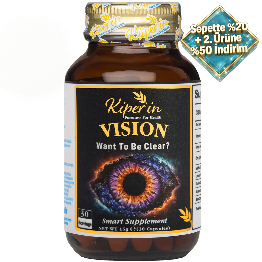 Kiperin Vision | Çinko, Selenyum, Astaksantin, Lutein, Safran.. | 30 Günlük